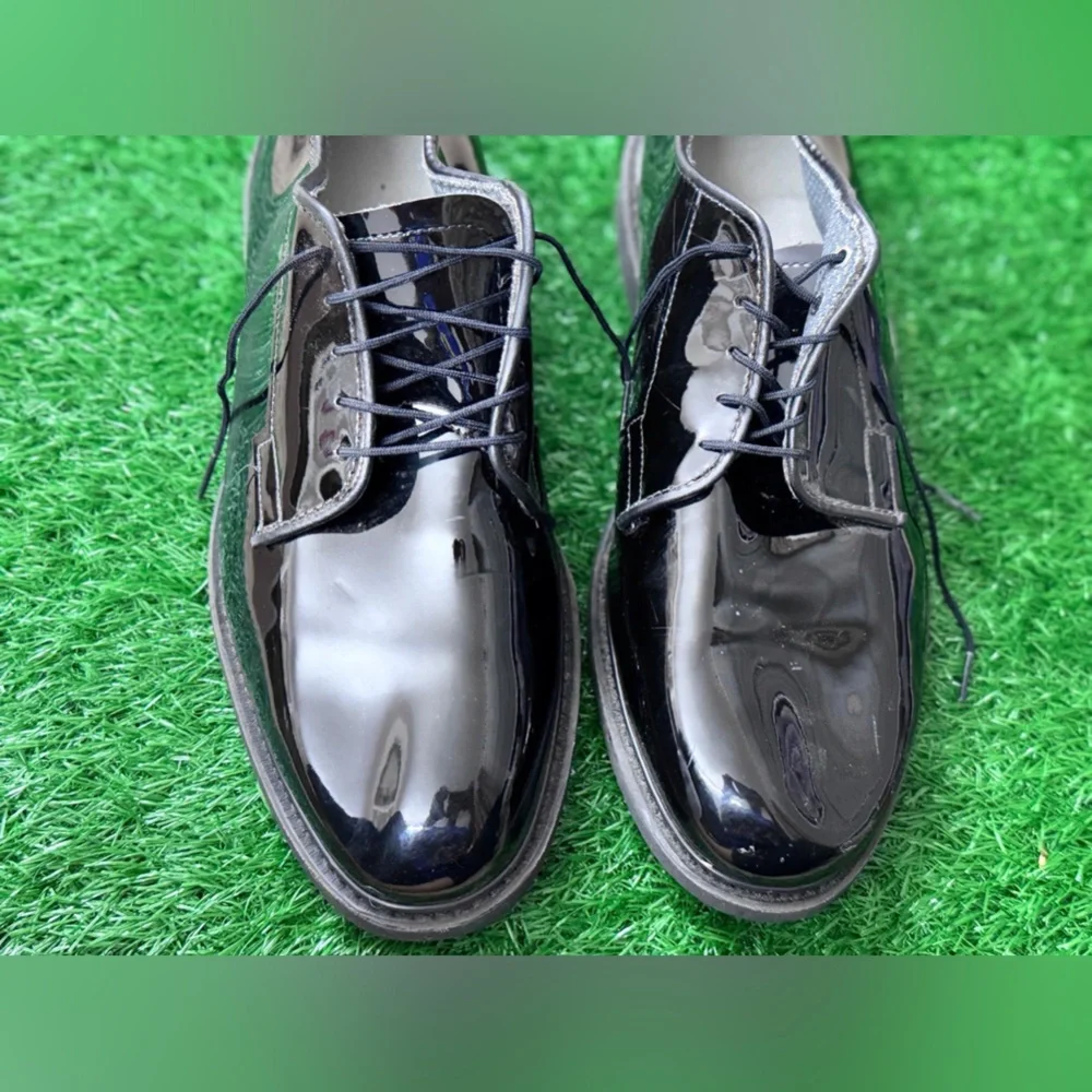 Bates‎ Men's Black Leather Dress Shoes Size 12D